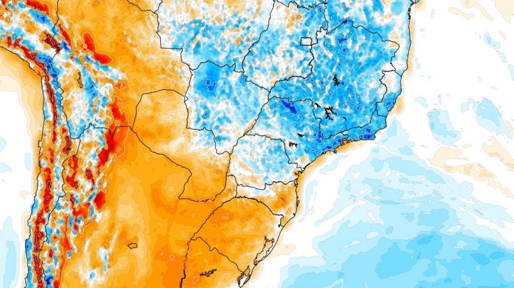 Alguém trocou os mapas? Mais frio na Bahia que em cidades no Sul!