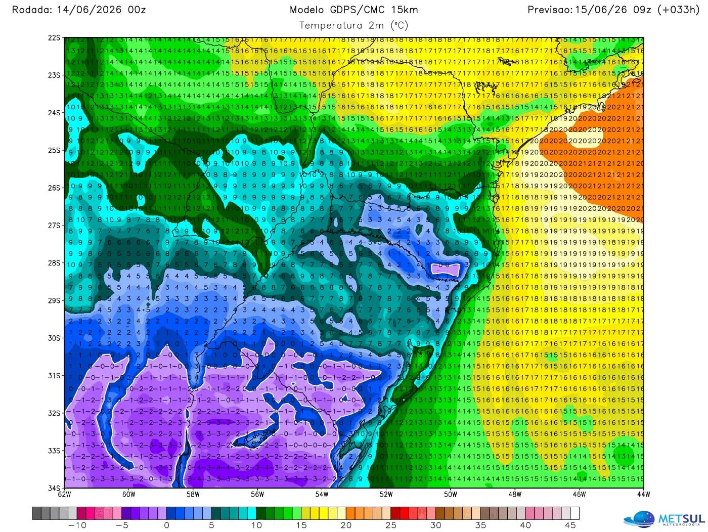 Mapa de frio