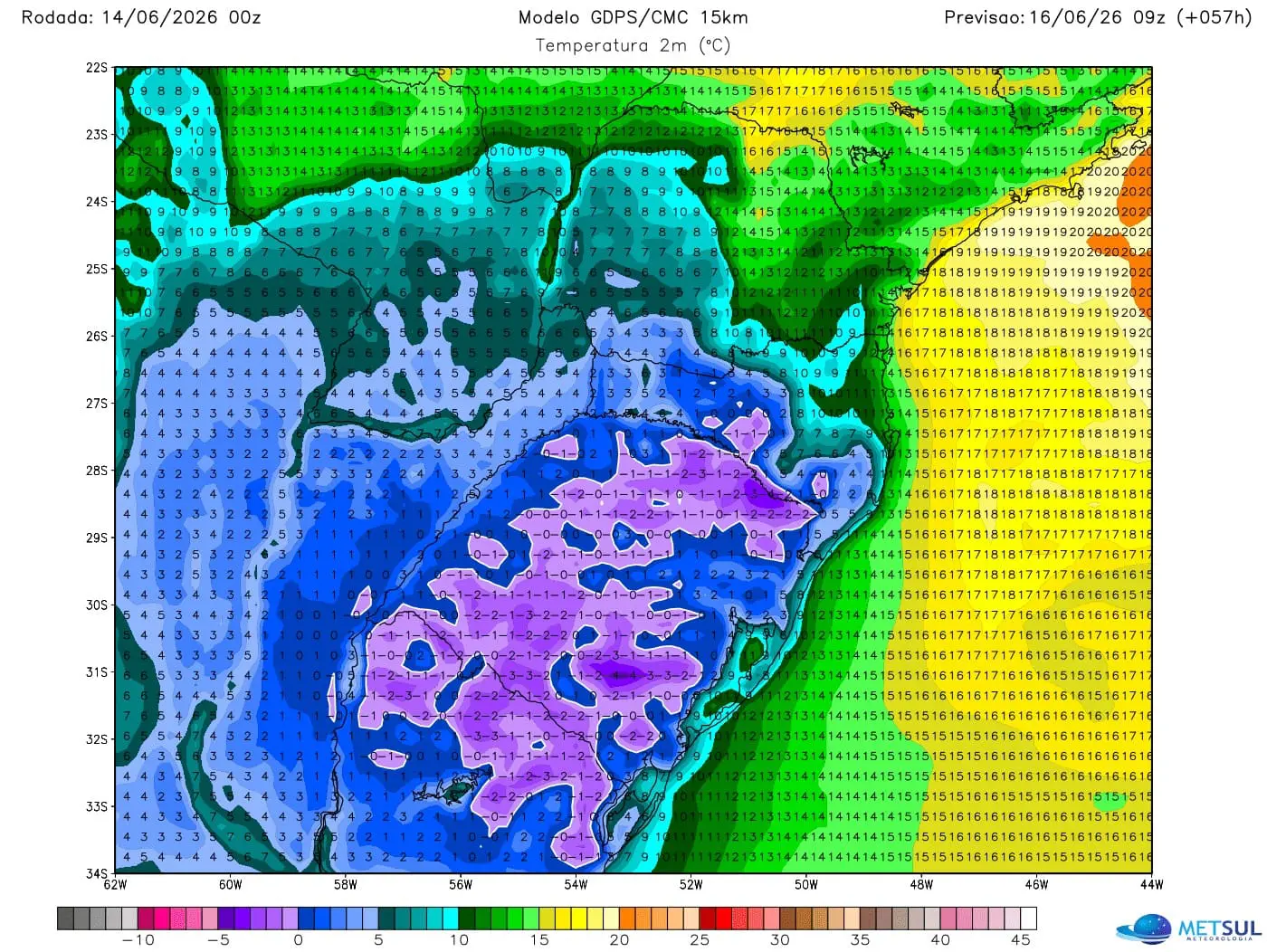 Mapa de frio