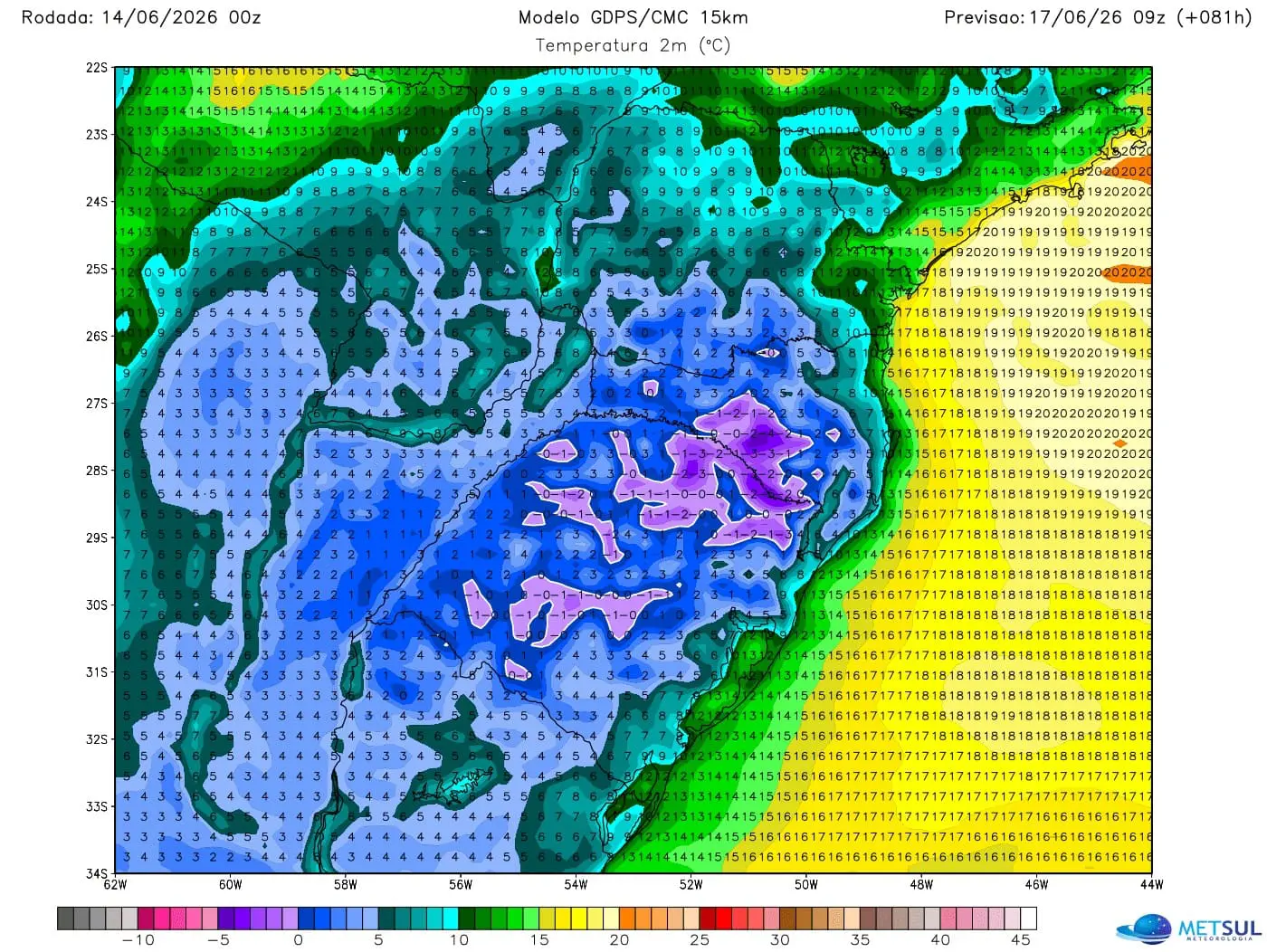 Mapa de frio
