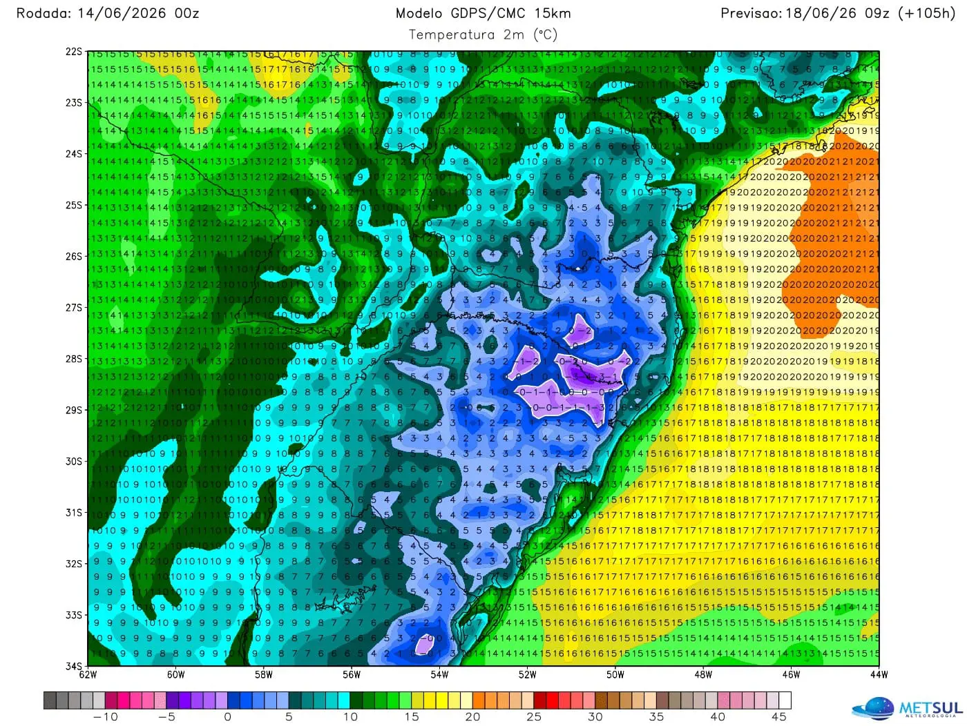 Mapa de frio