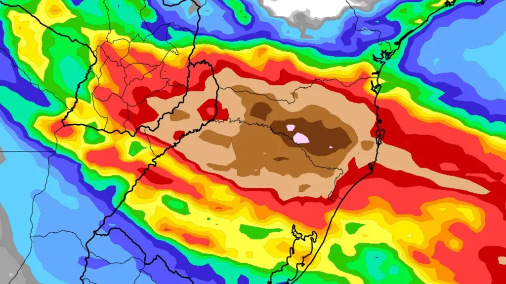 Chuva volumosa no Sul do Brasil: veja as últimas projeções dos modelos