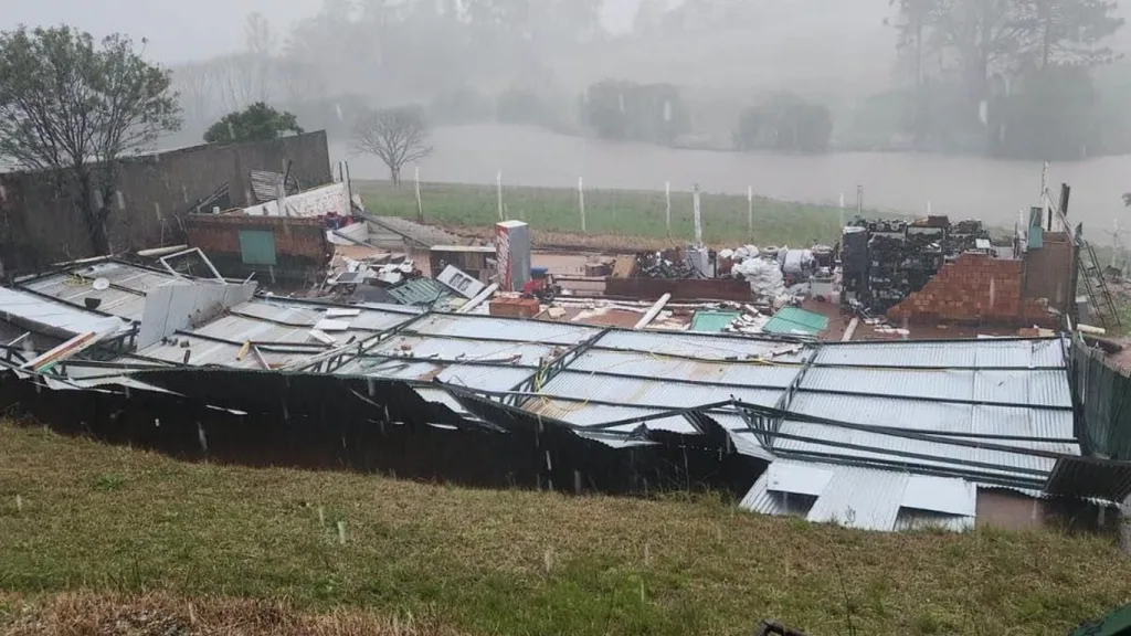 Microexplosão pode ter atingido cidade do interior gaúcho