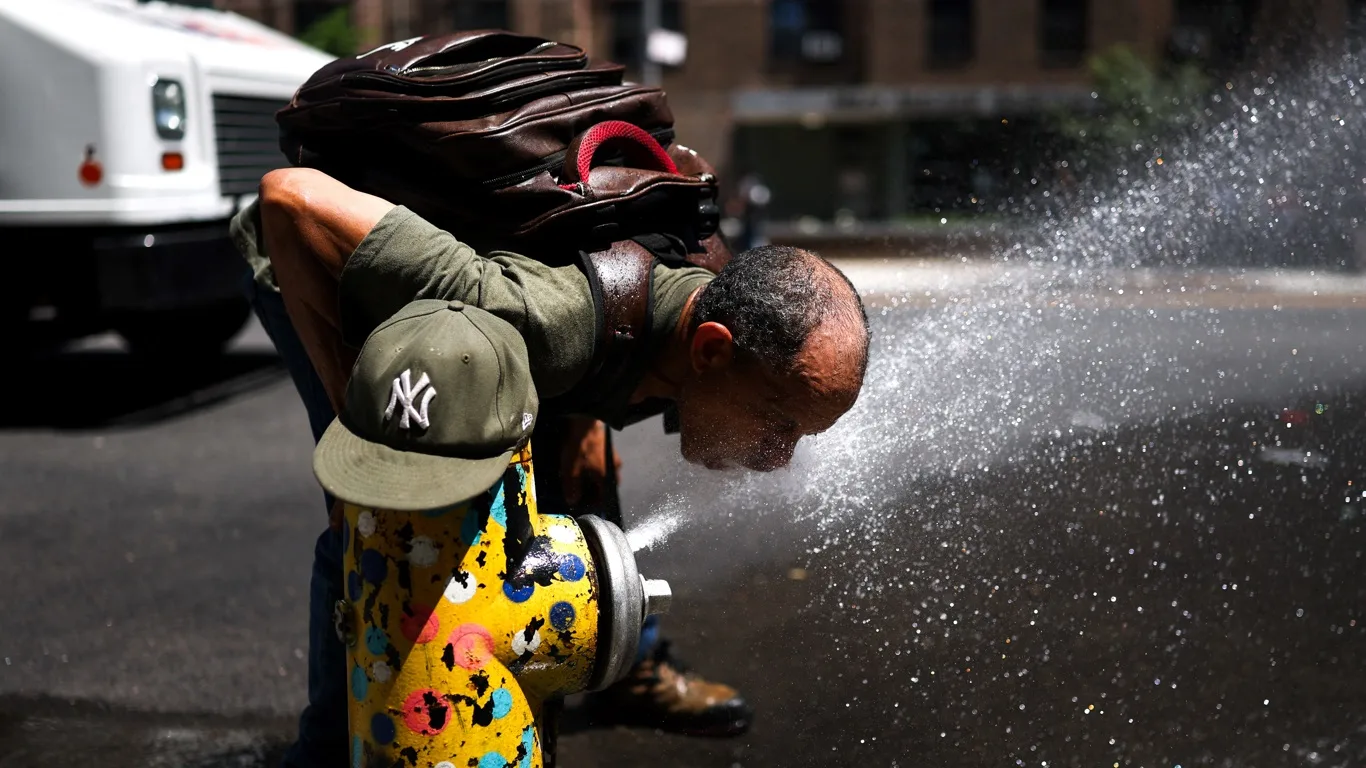 Foto mostra calor em Nova York