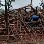Vendaval causa estragos no Noroeste do Rio Grande do Sul