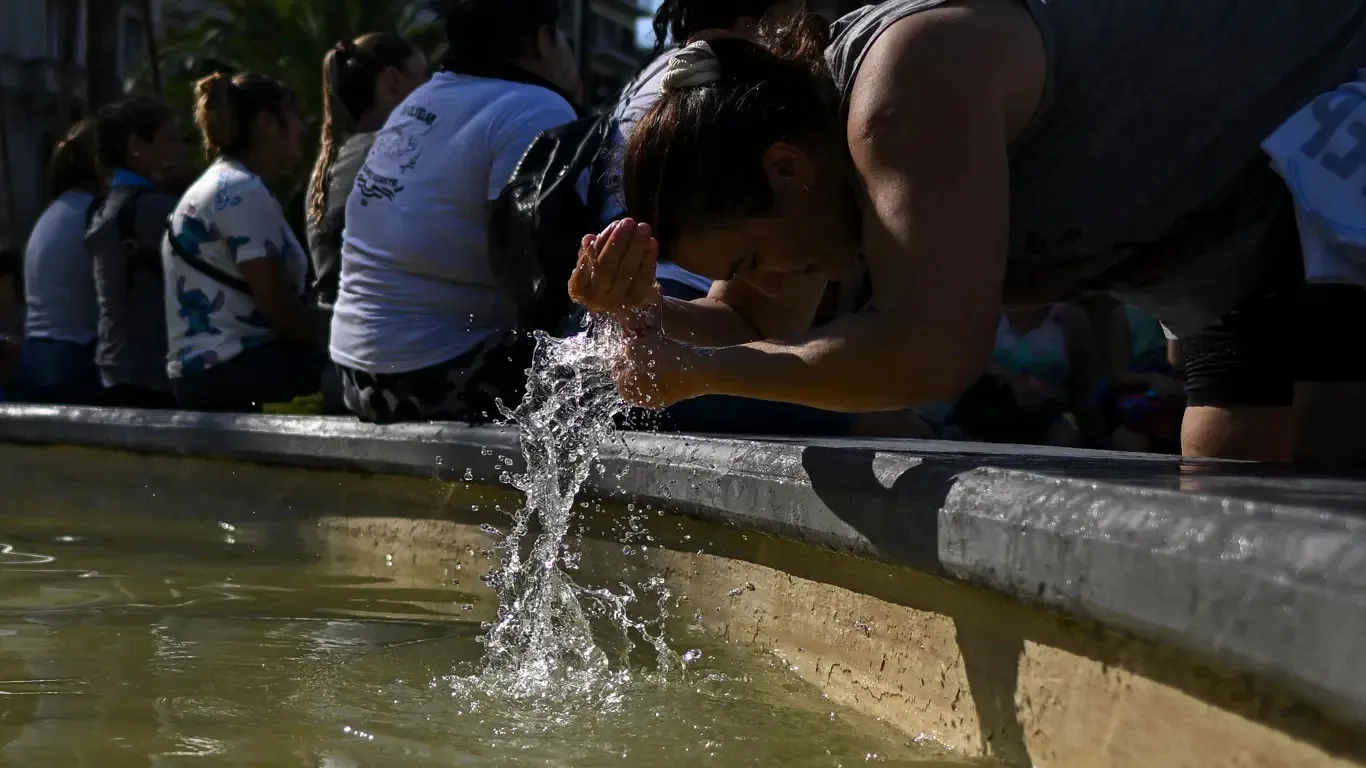 Foto mostra o calor na Argentina