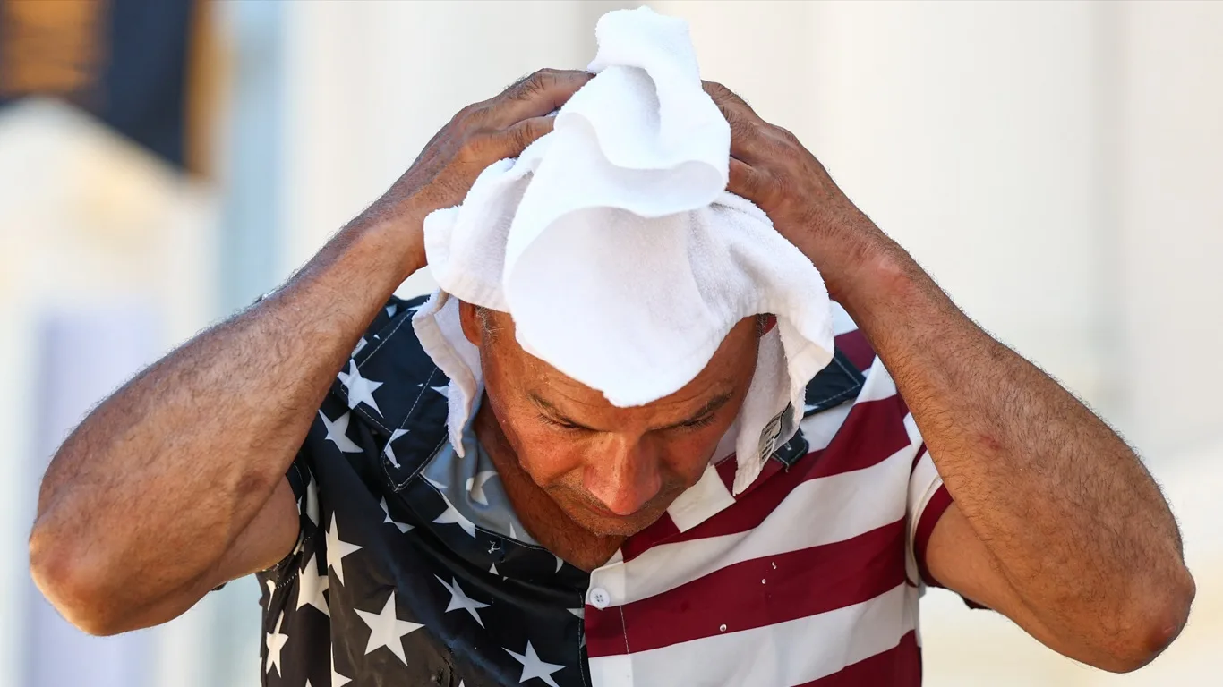 Foto mostra o calor nos Estados Unidos 