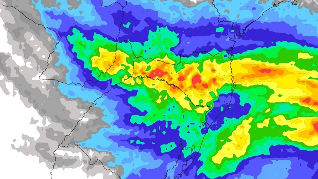 Começa período de três dias de instabilidade e chuva no Sul do Brasil