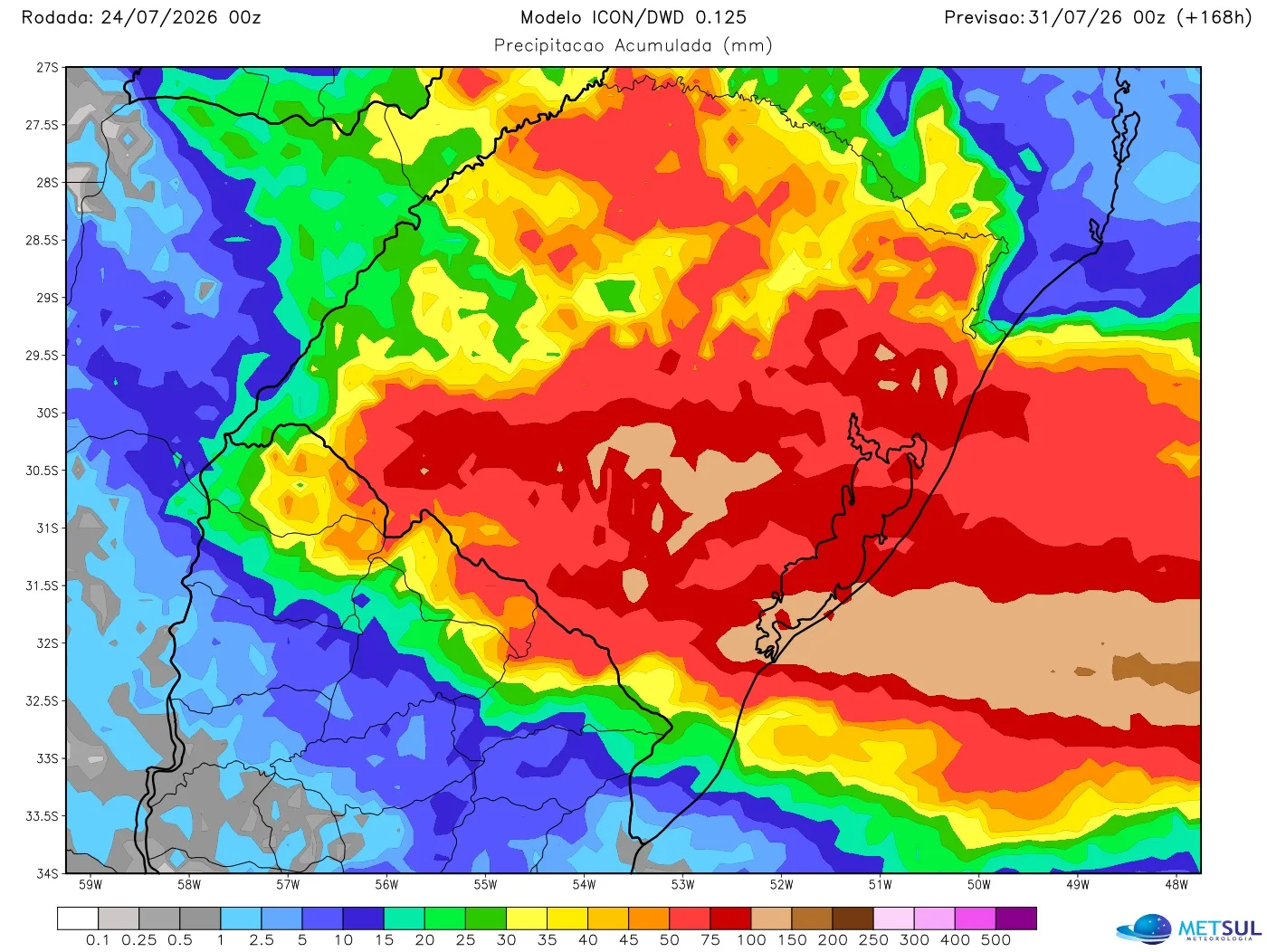Mapa de chuva