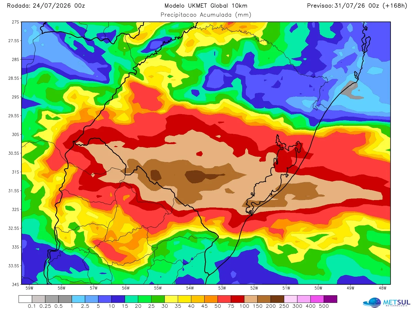 Mapa de chuva