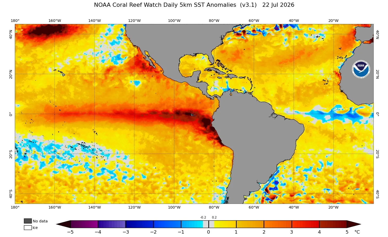 Mapa do El Niño 