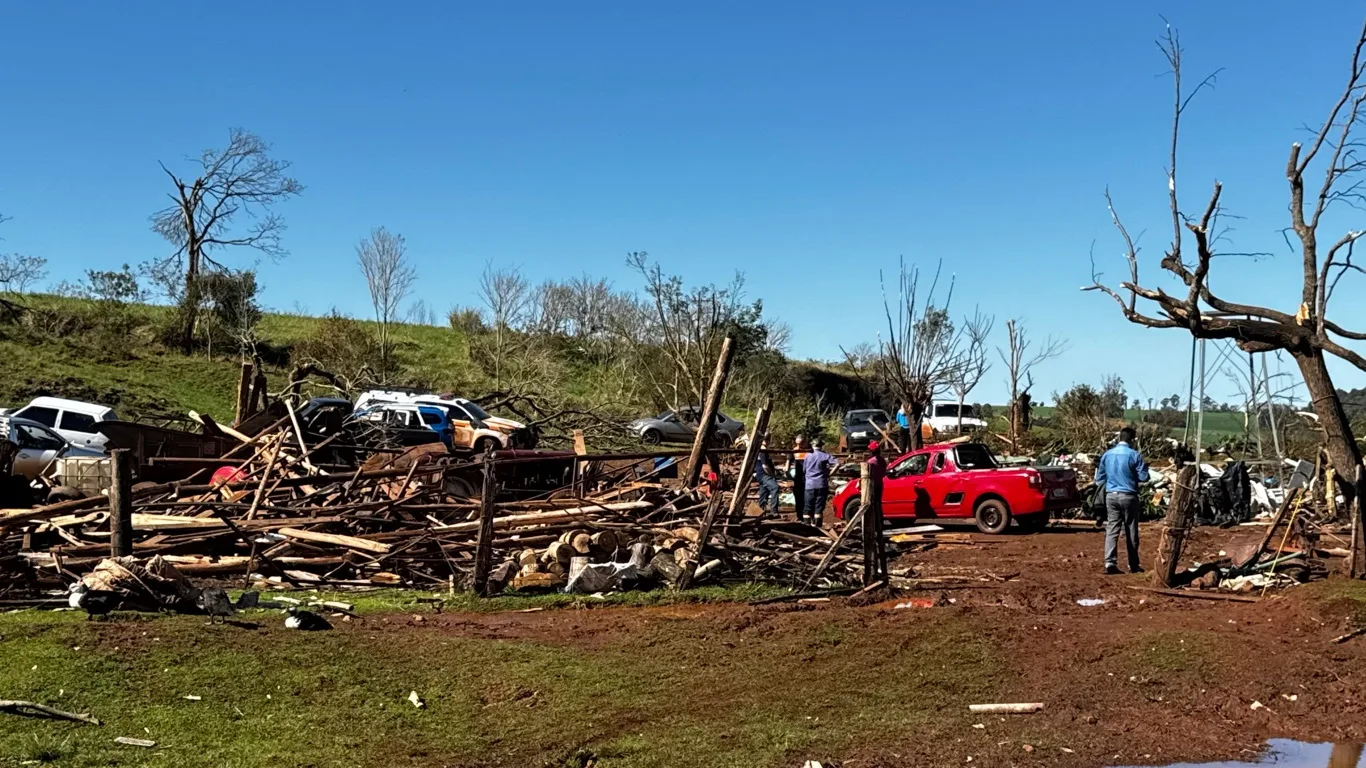Foto de tornado em Giruá