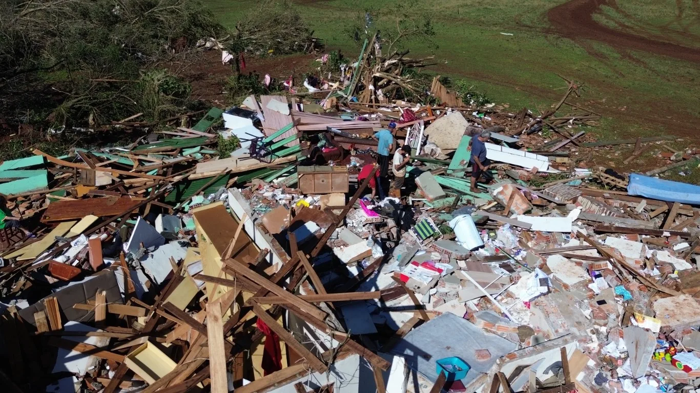 Foto de tornado em Giruá
