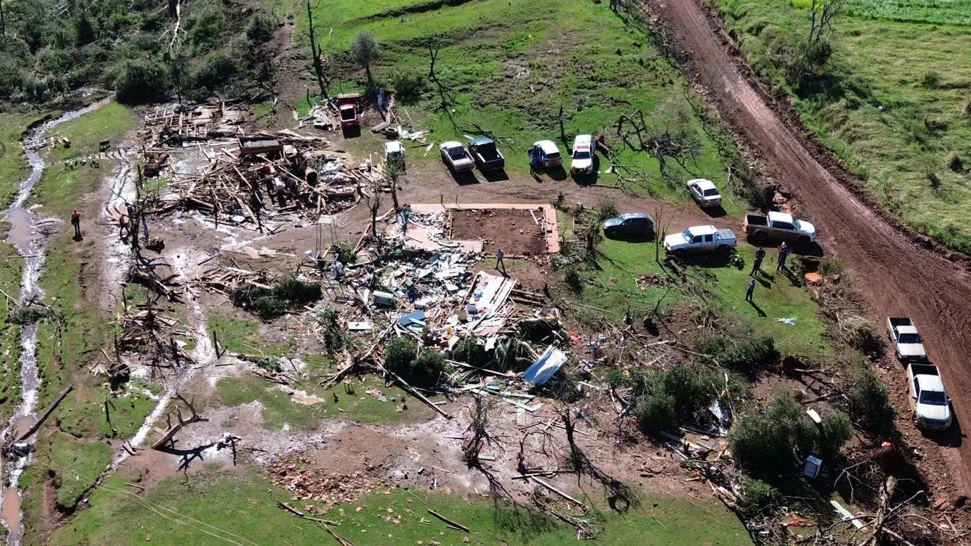 Foto de tornado em Giruá