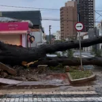 Frente fria provoca vendaval destrutivo no interior de São Paulo