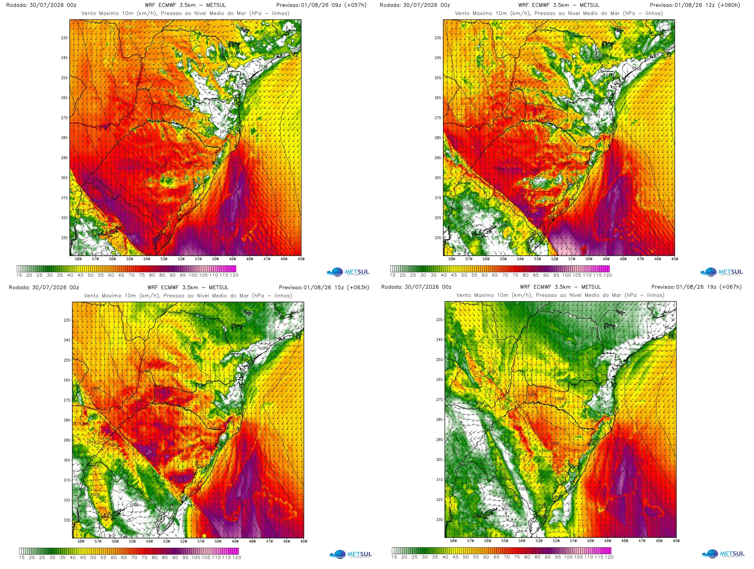 Mapas de vento 