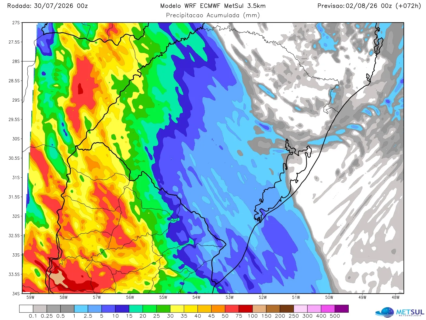 Mapa de chuva