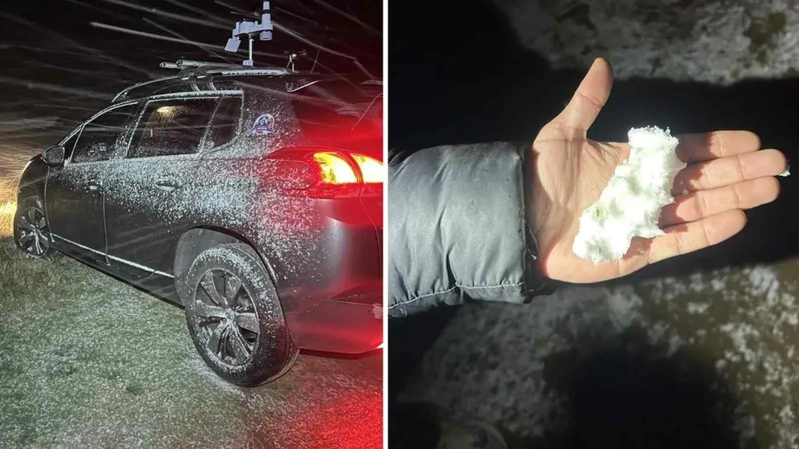 Fotos mostram neve no Uruguai 