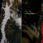 Satélite mostra raro manto de neve cobrindo o deserto de Atacama