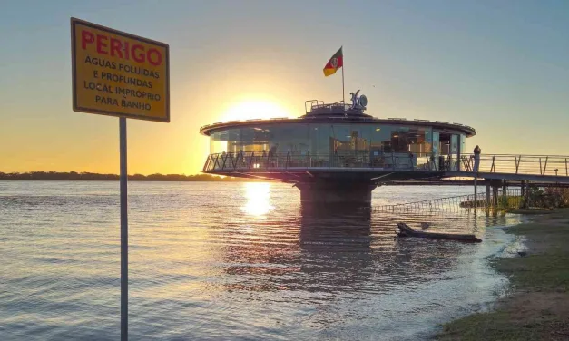 Guaíba começa a baixar e vento Sul pode causar repique