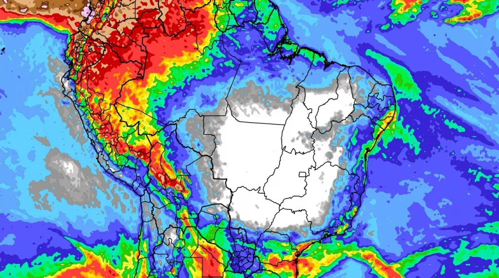 Previsão do tempo: tendência de chuva para dez dias no Brasil