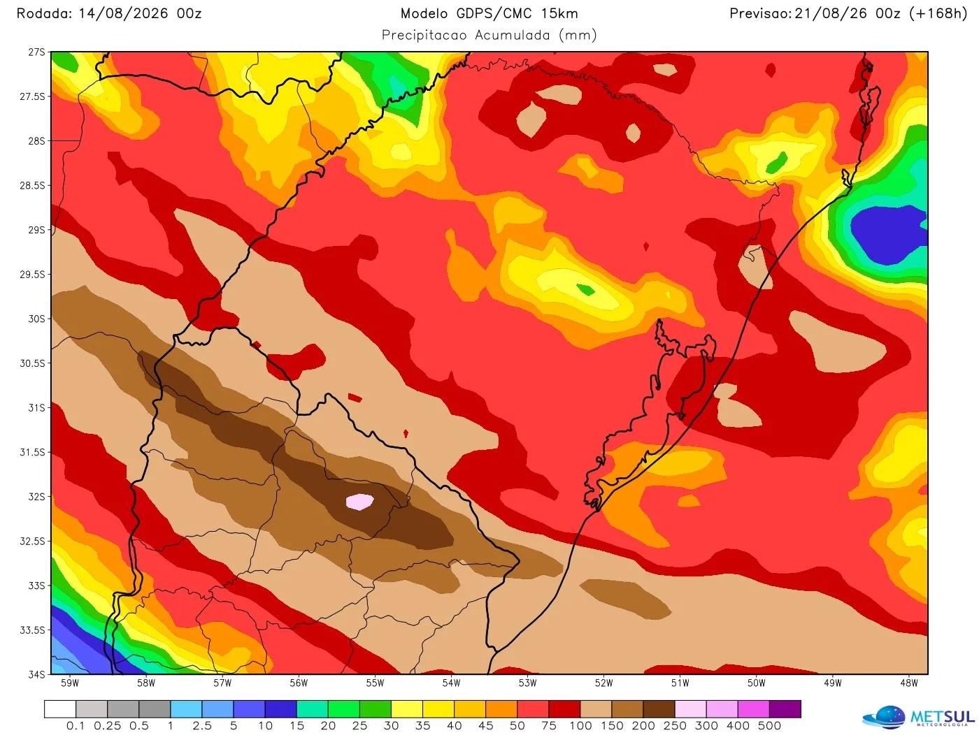 Mapa de chuva