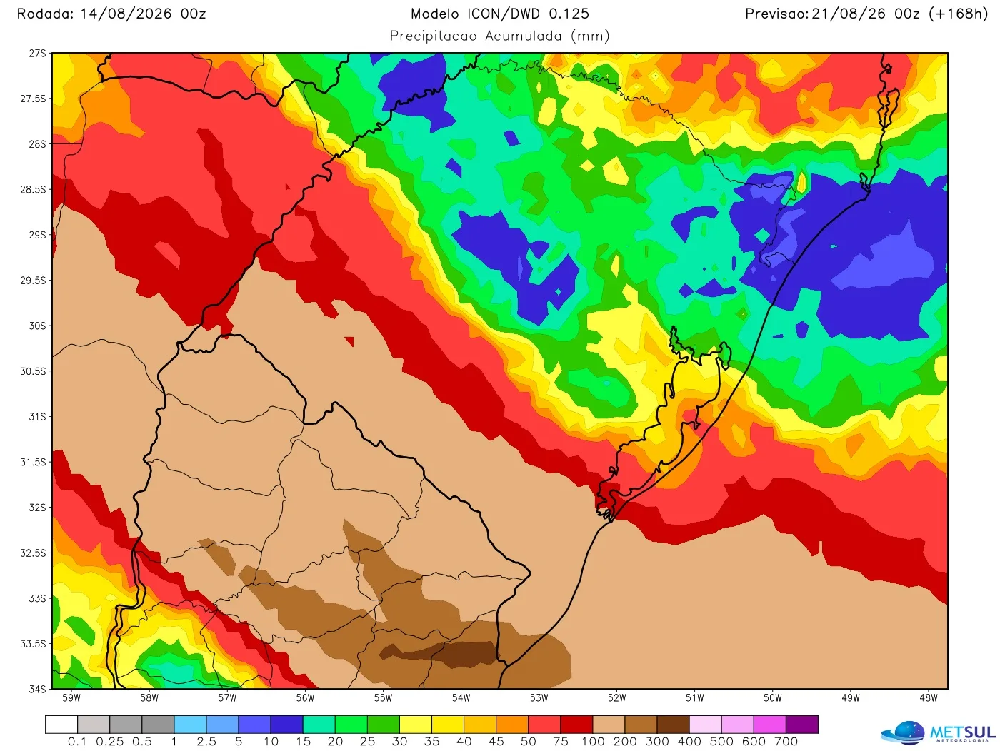 Mapa de chuva