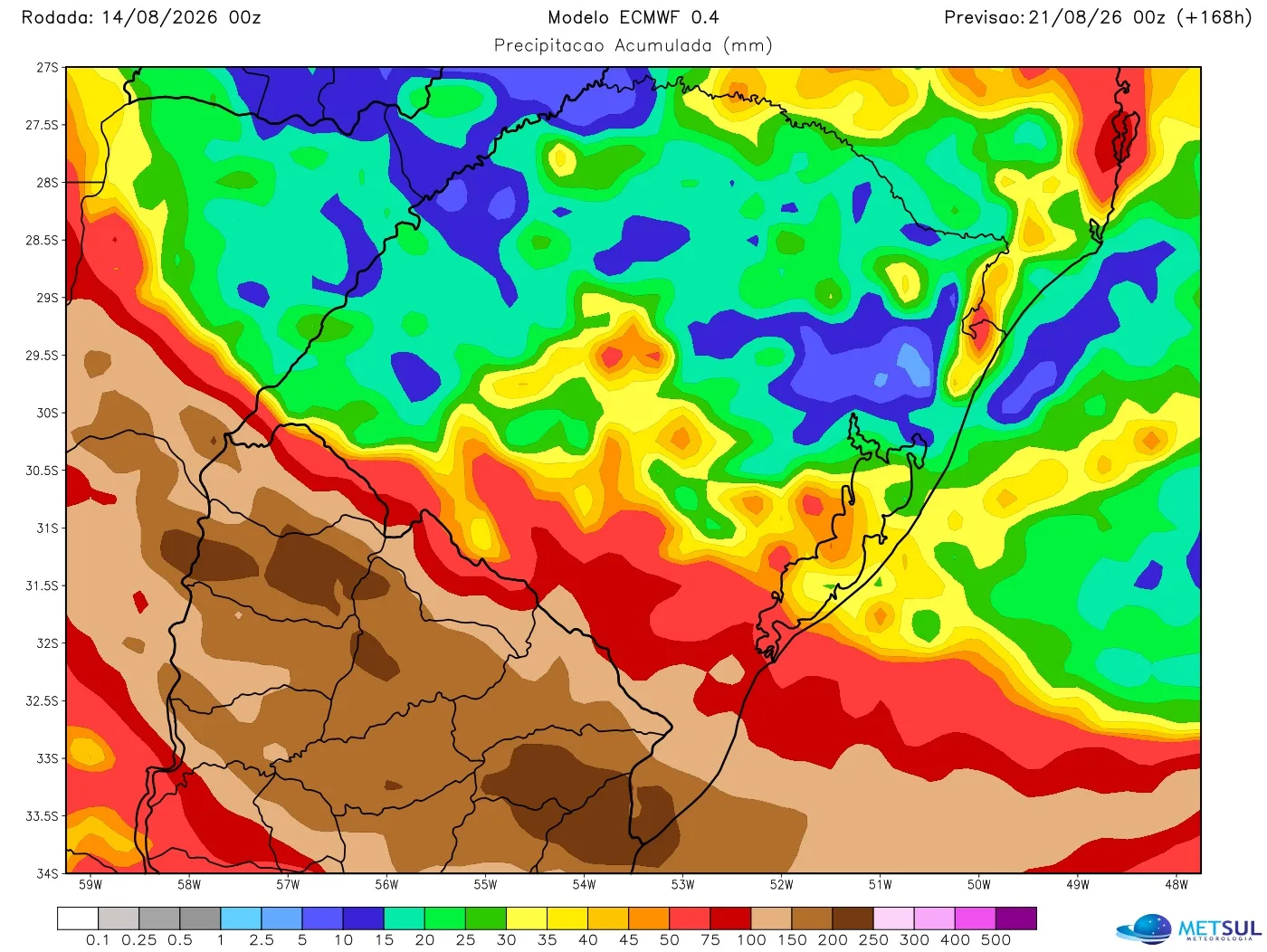 Mapa de chuva