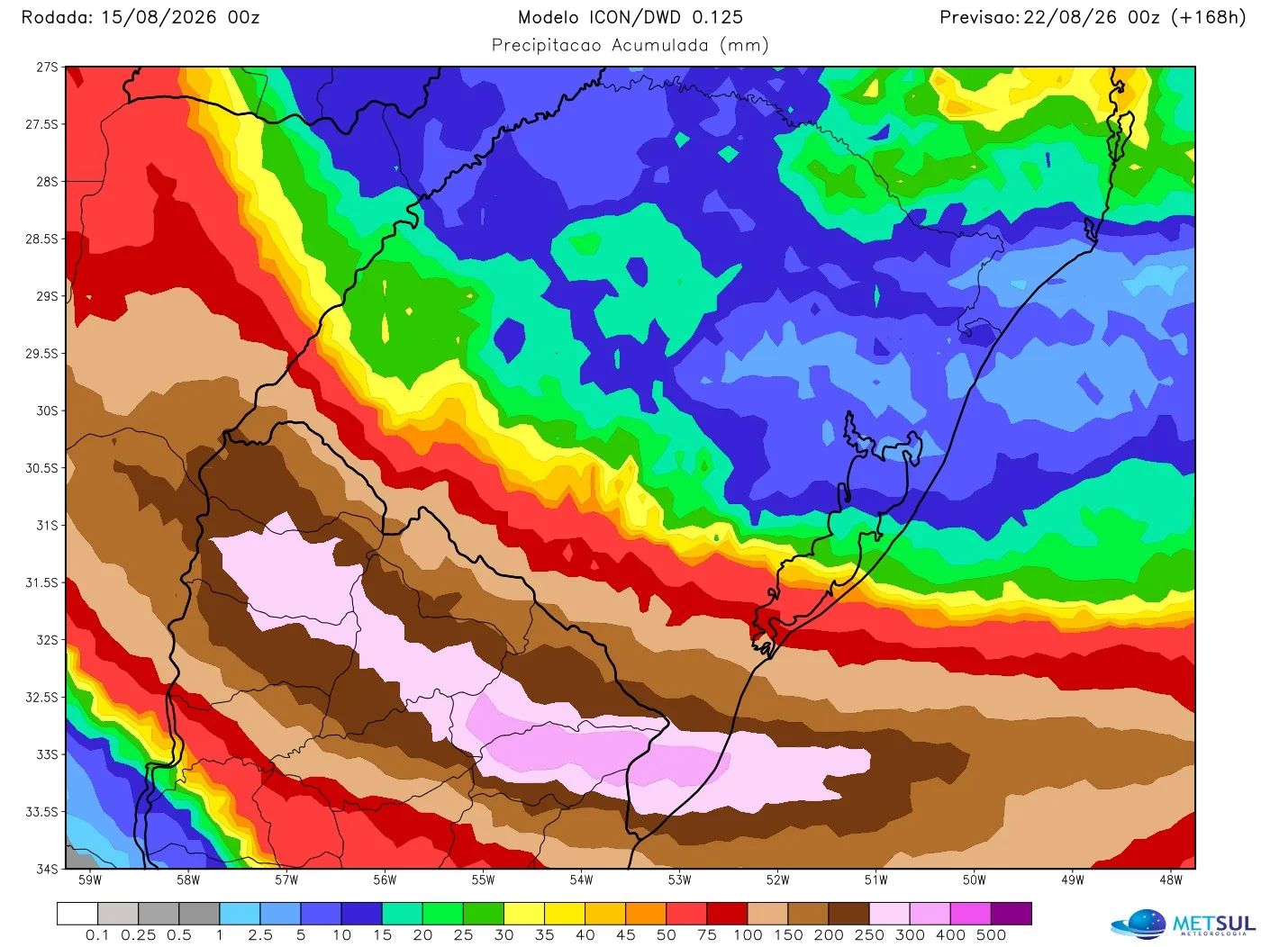 Mapa de chuva