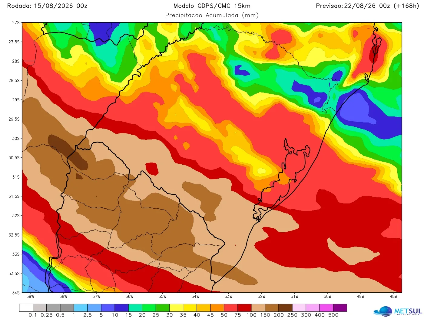 Mapa de chuva