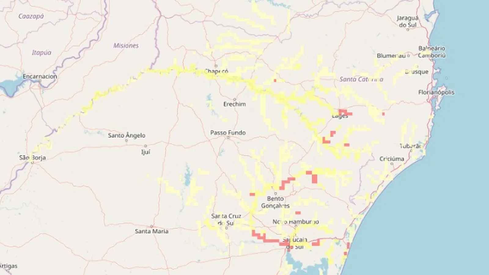 Modelo hidrológico indica risco de cheias em vários rios