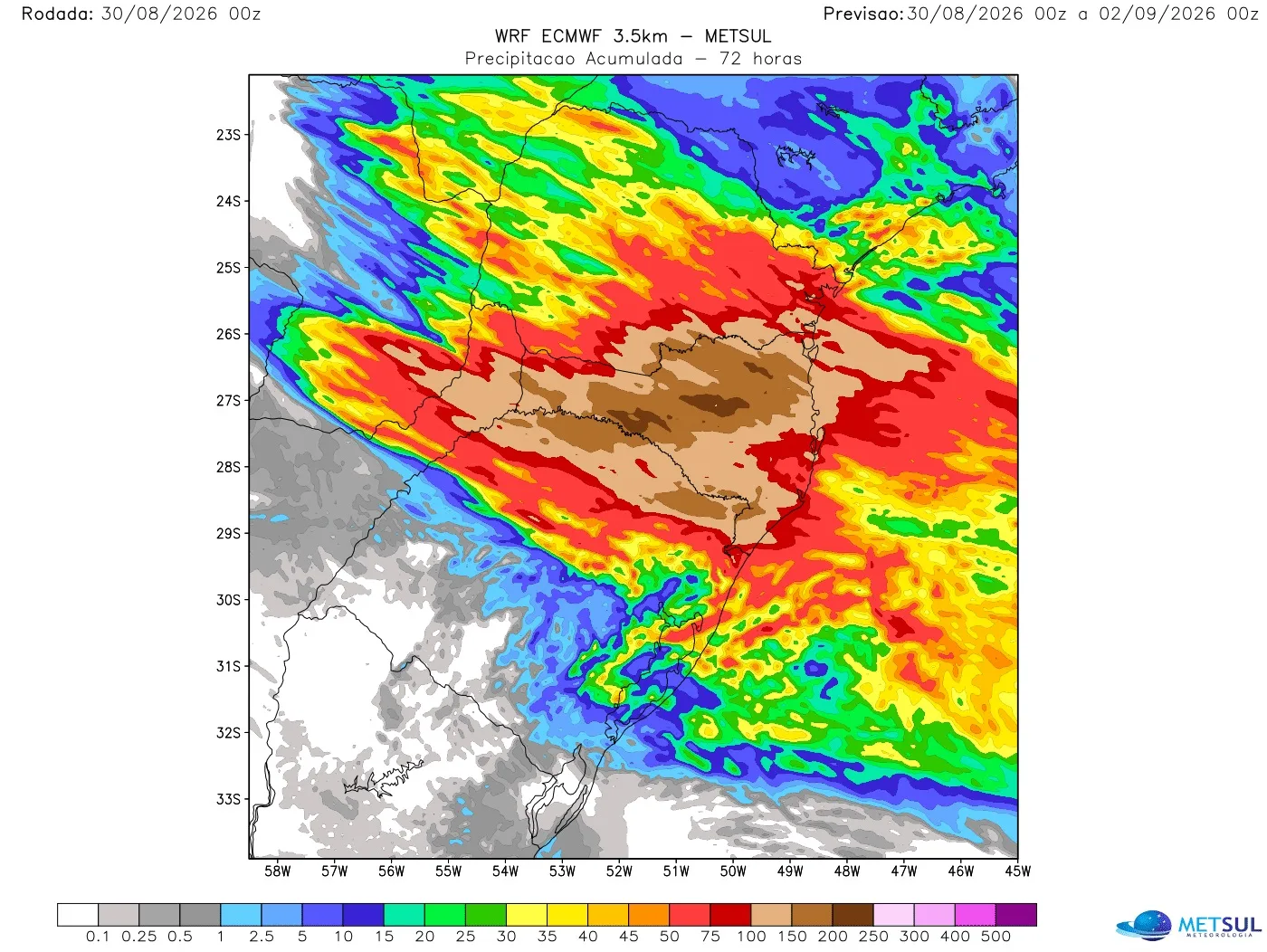 Mapa de chuva