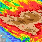 Frente fria intensifica muito a chuva no Sul do Brasil no começo da semana