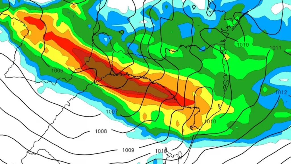 Sul do Brasil: risco de chuva intensa e tempo severo nas próximas horas
