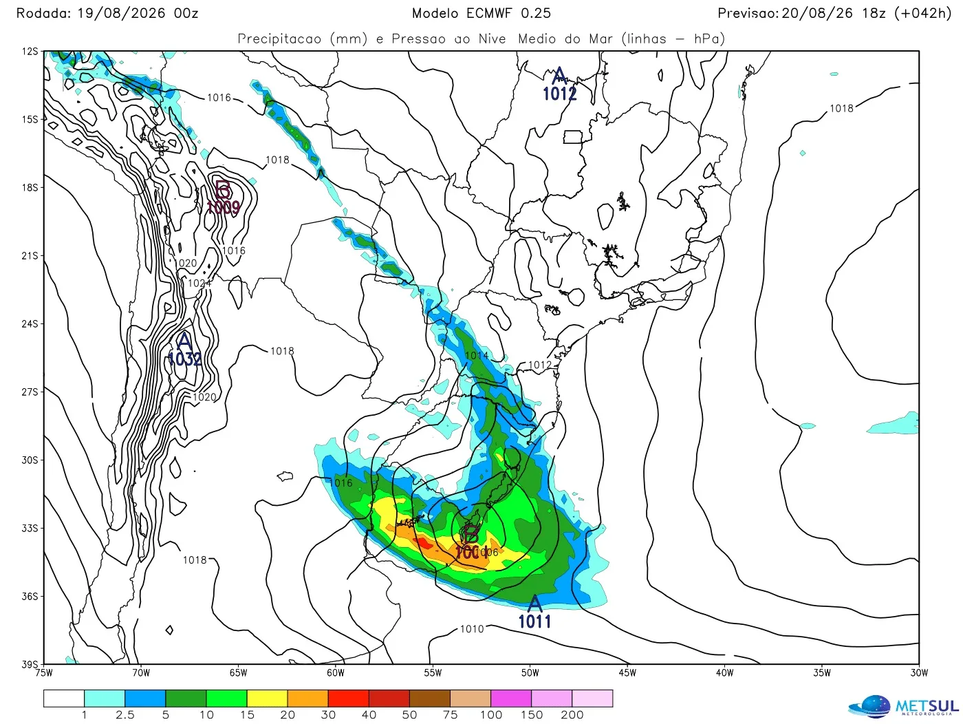 Mapa do ciclone