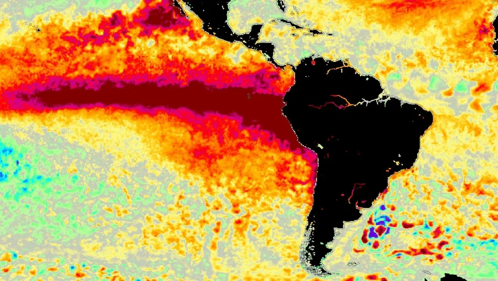 El Niño não para de ganhar força e se aproxima de recorde histórico