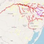 Alerta especial de enchente no Rio Grande do Sul e Santa Catarina