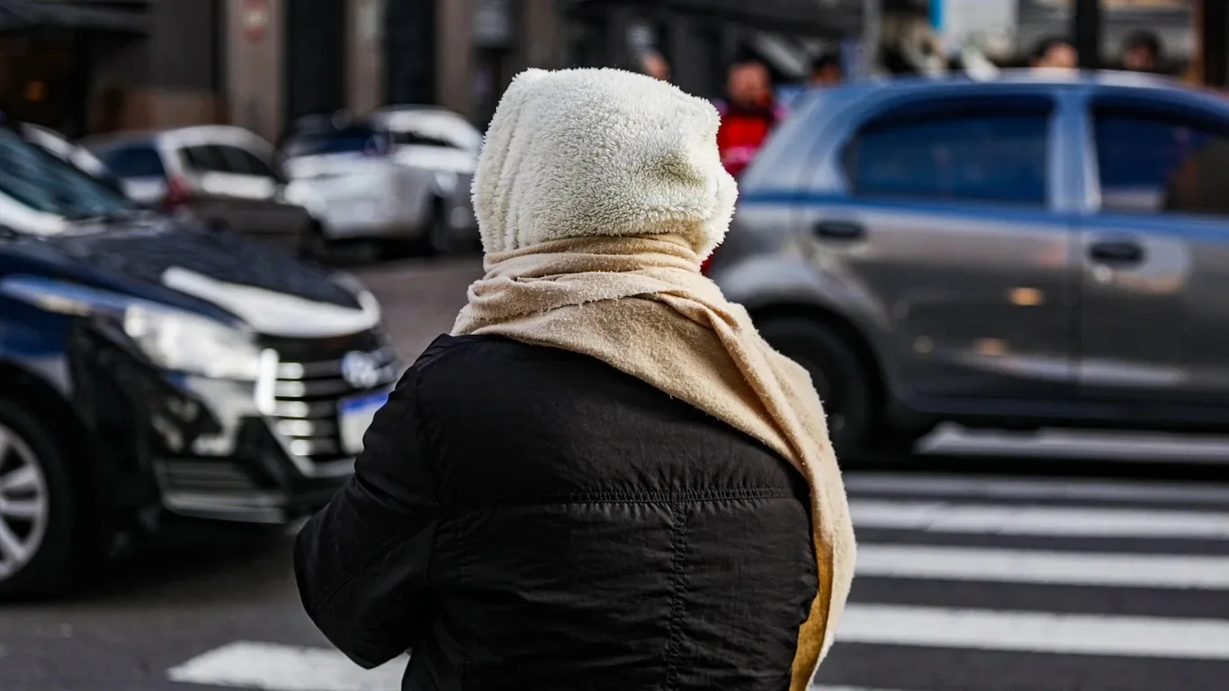 Foto do frio em Porto Alegre 