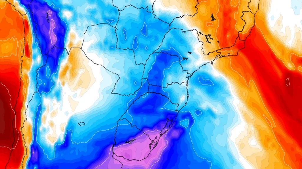 Massa de ar frio mais forte começa a ingressar nesta sexta-feira