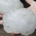 Granizo gigante no Uruguai perto da fronteira; veja fotos e vídeos