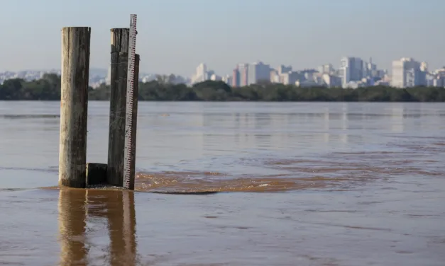 Guaíba retoma baixa após breve repique por frente fria