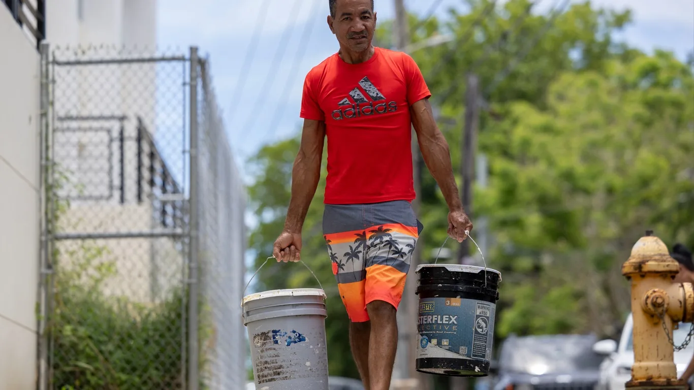 Foto da seca em Porto Rico pelo El Niño 