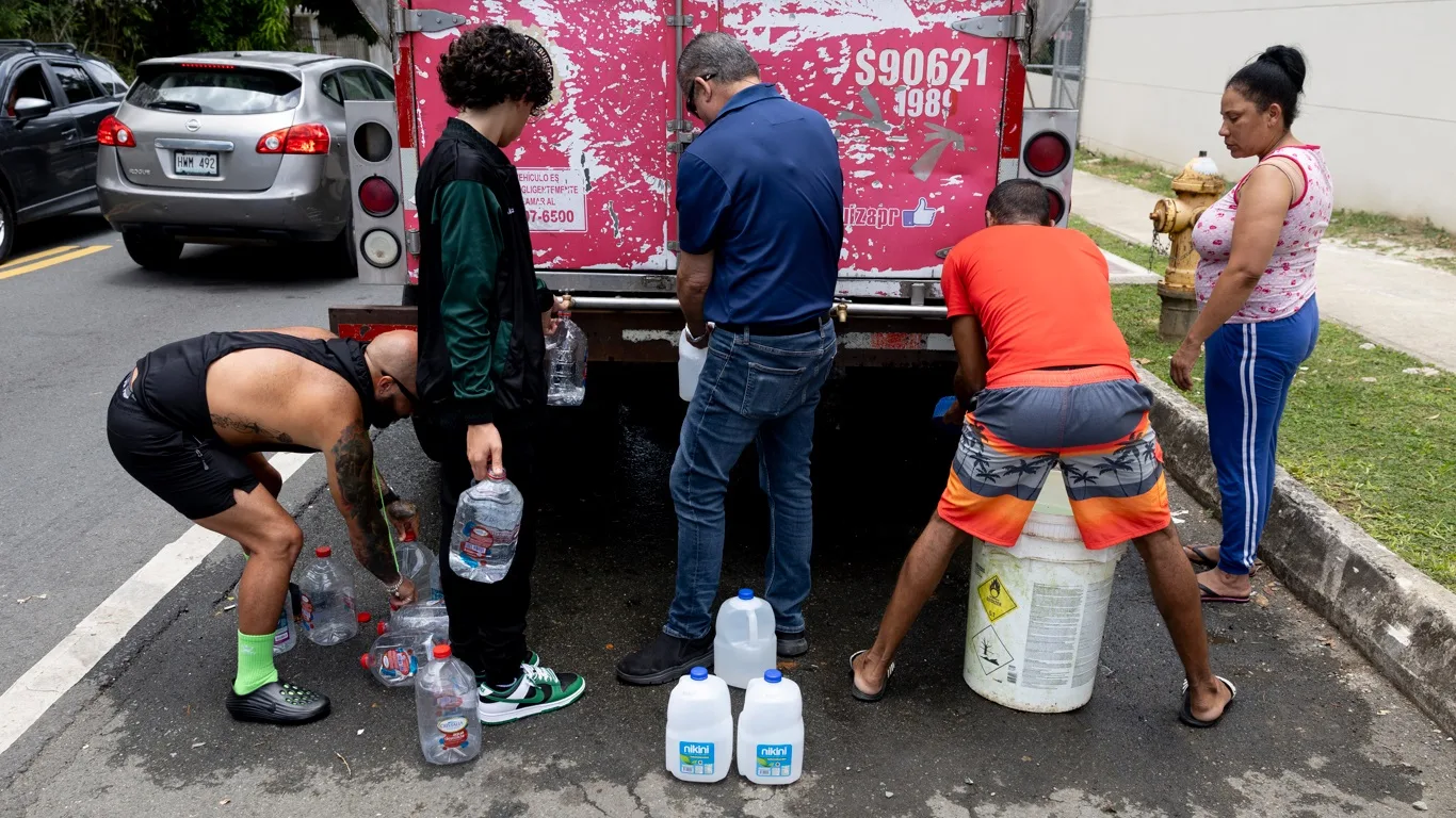 Foto da seca em Porto Rico pelo El Niño 