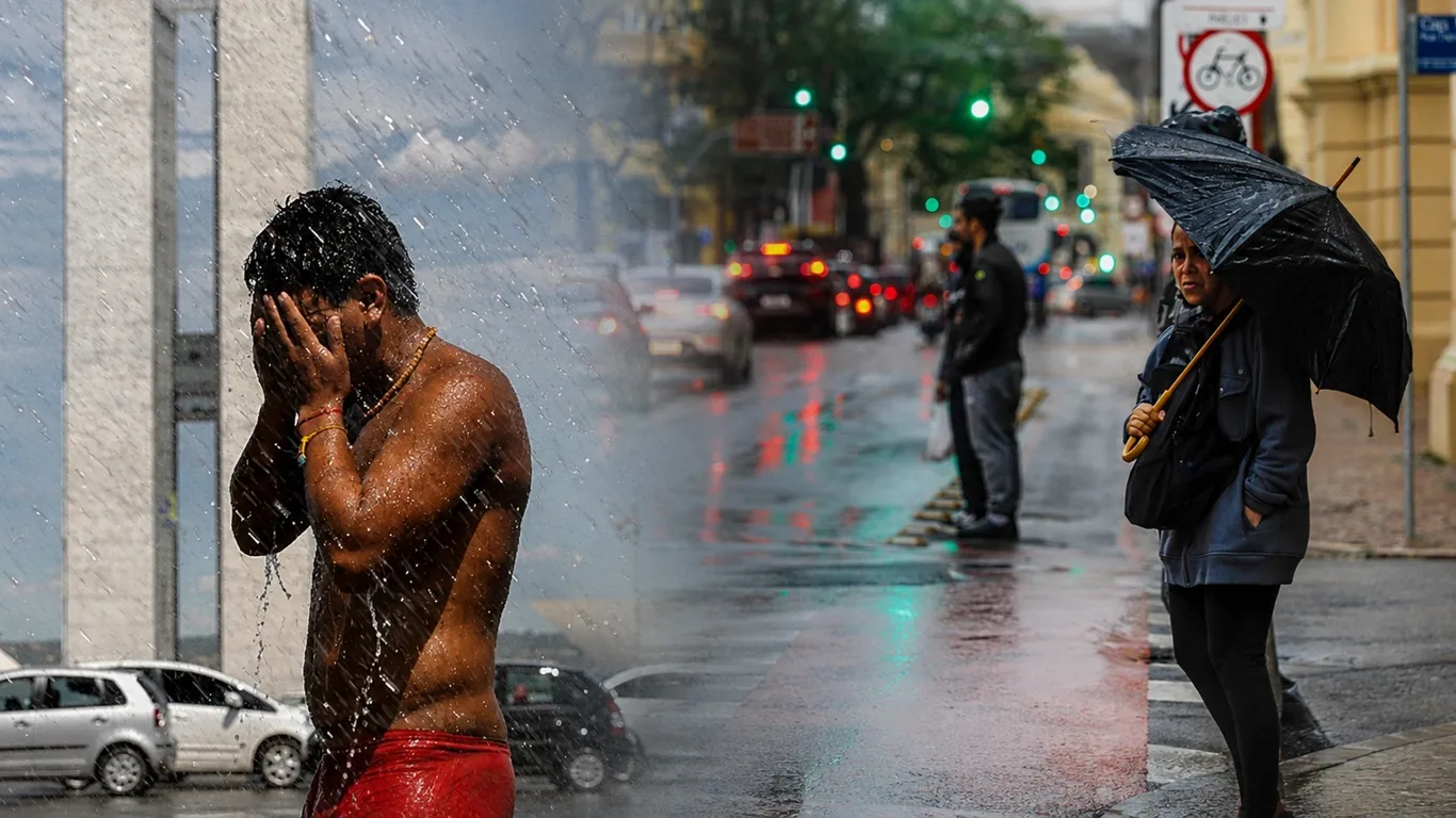 Fotos mostram calor e chuva esperados na semana no Centro-Sul do Brasil 