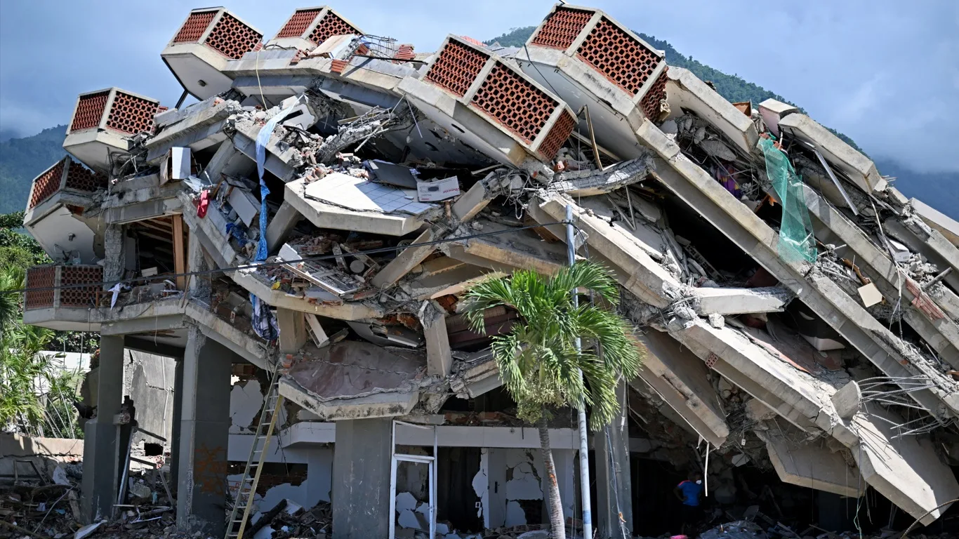 Foto do terremoto na Venezuela 