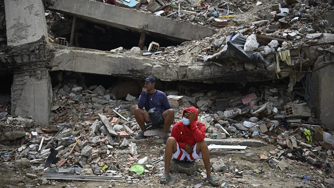 Foto do terremoto na Venezuela 