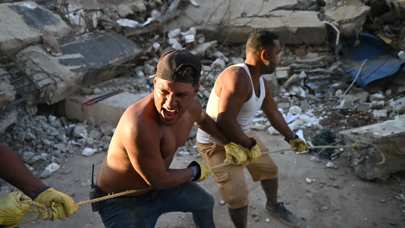Foto do terremoto na Venezuela 