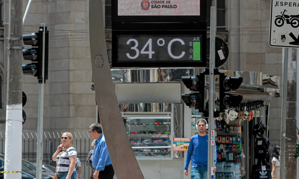 Foto mostra calor em São Paulo 