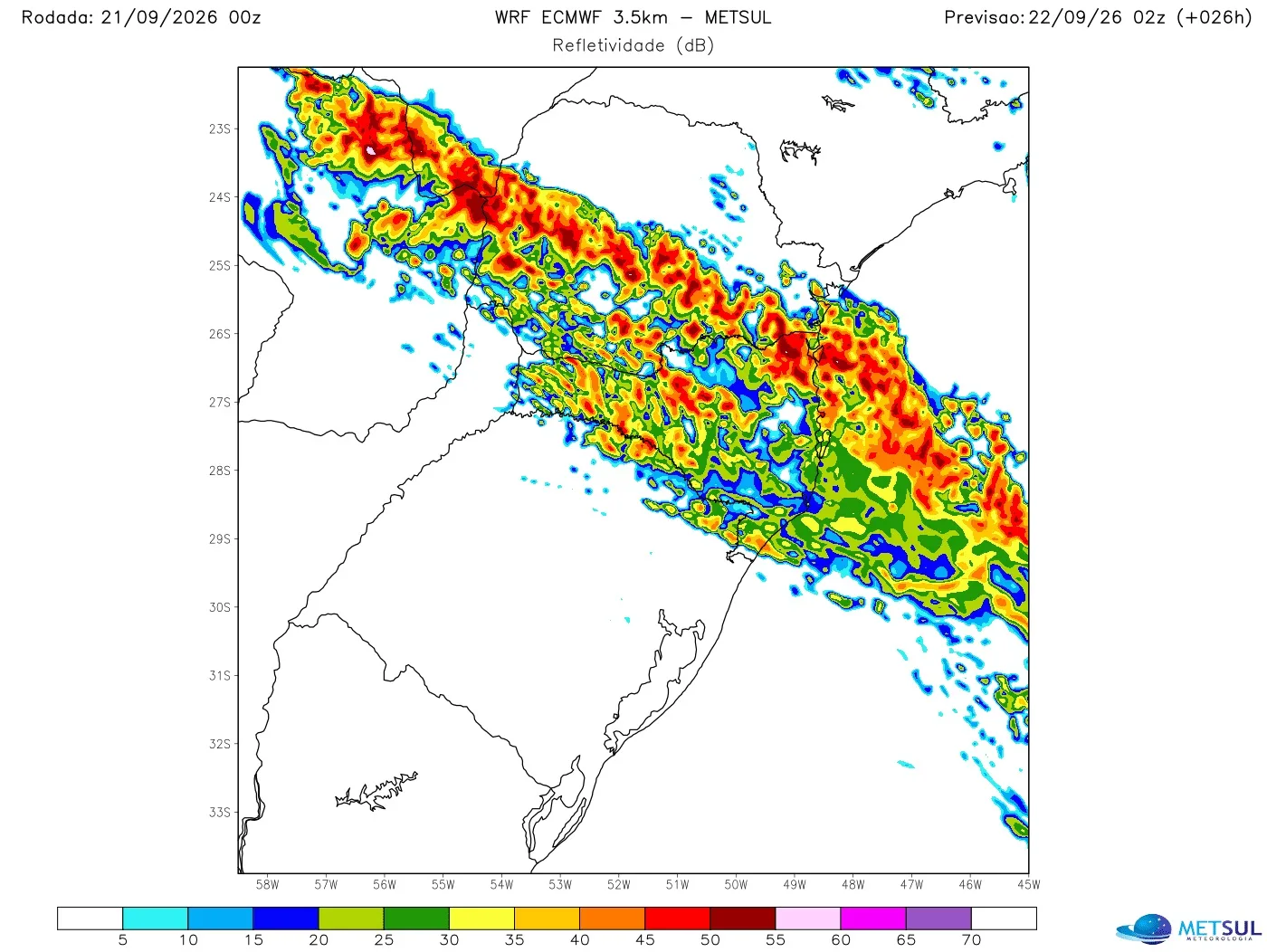 Mapa da frente fria 