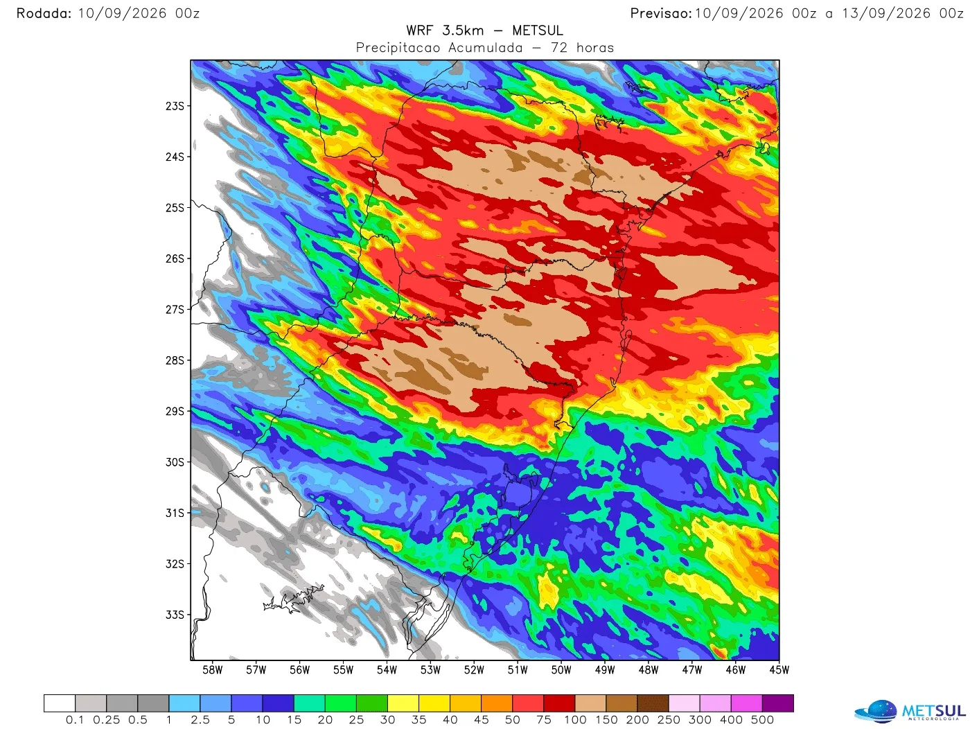 Mapa de chuva